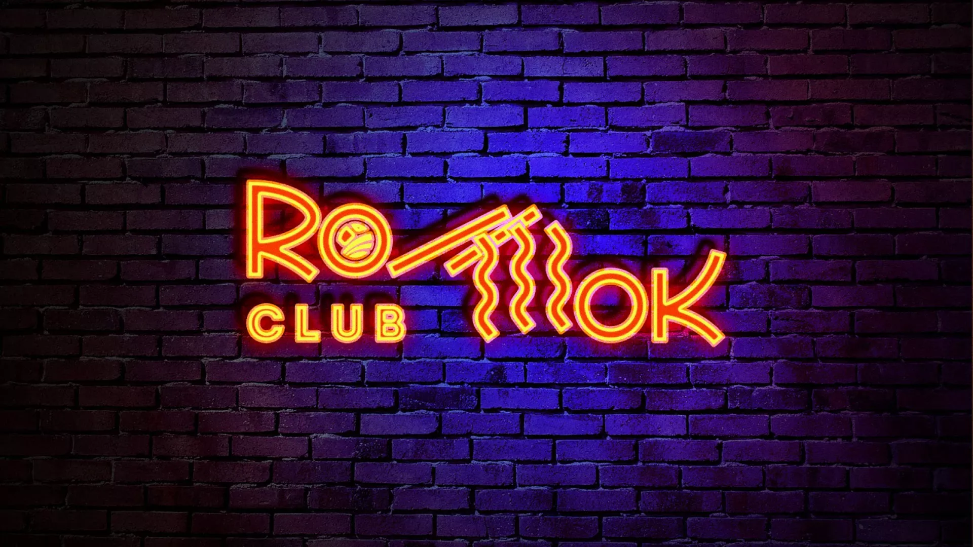 Разработка интерьерной вывески суши-бара «Roll Wok Club» в Азове